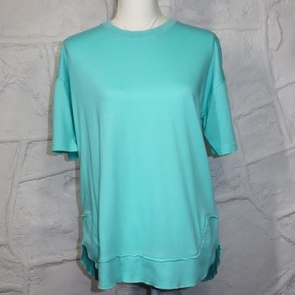 Royce Brand Women's Oversized Vintage Poncho Top - Blue - Size S
